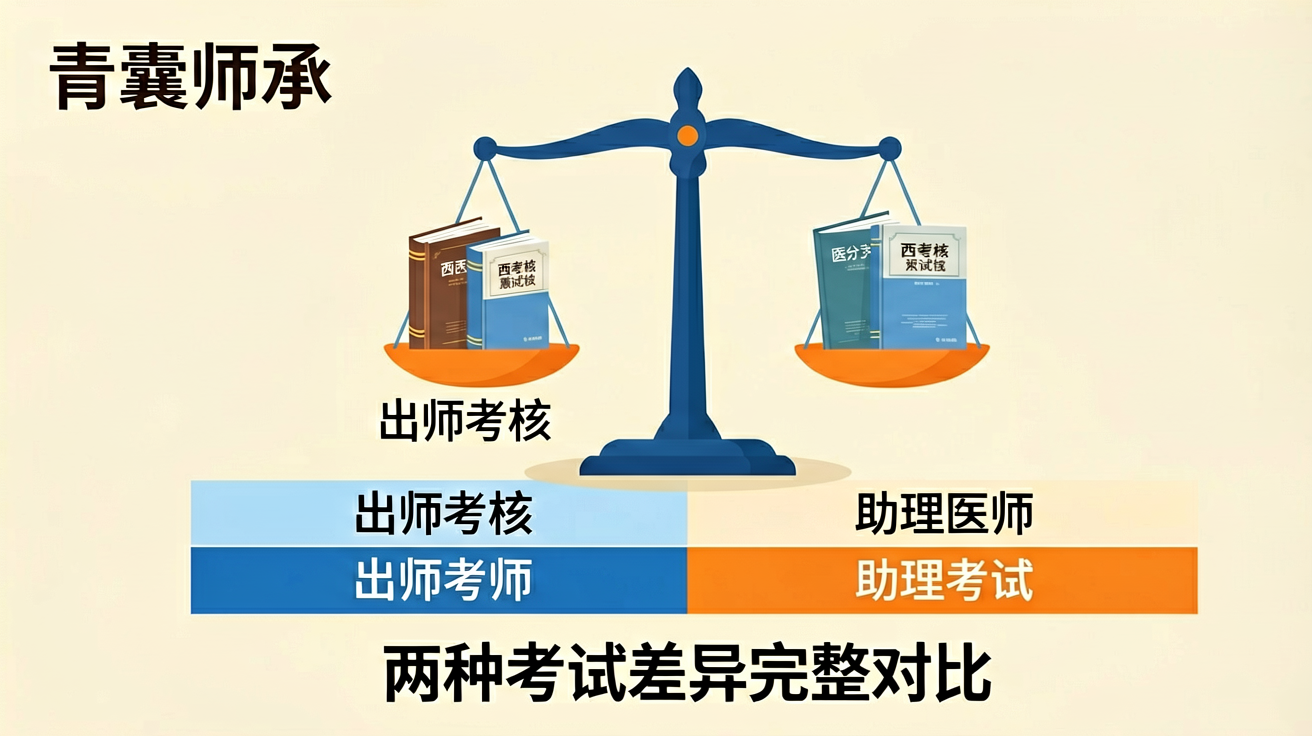 中医师承出师考核与执业助理医师考试对比