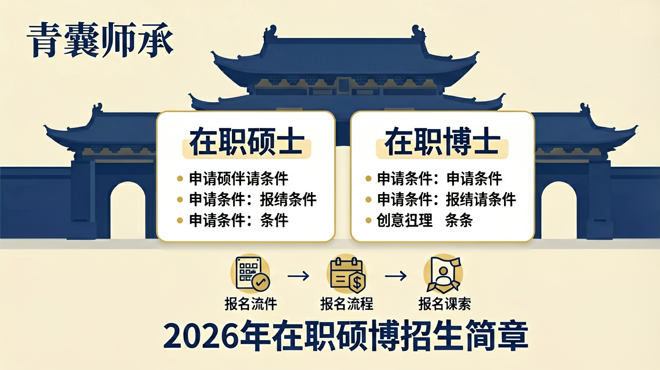 中国中医科学院2026年在职硕博招生简章