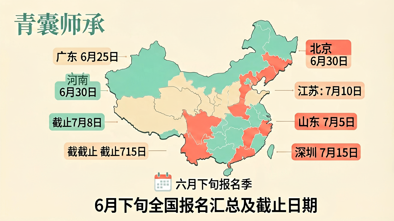 2026年6月下旬全国各省师承出师考核报名通知汇总