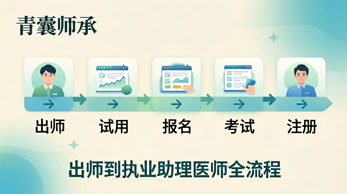 中医师承出师后报考执业助理医师全流程