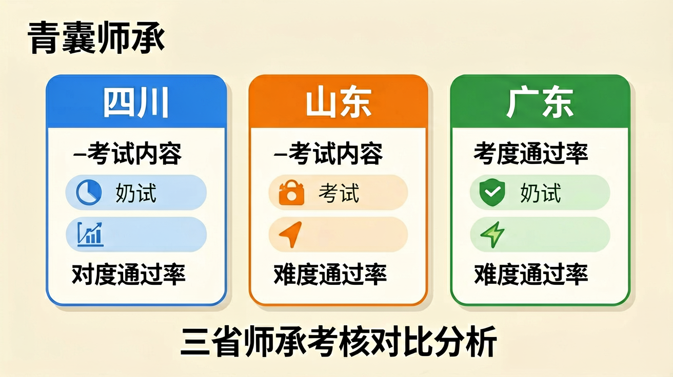 四川山东广东师承考核对比分析