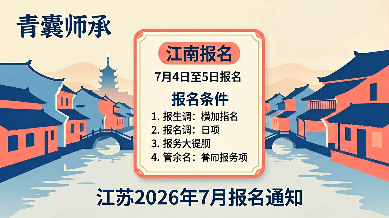 江苏2026年传统医学师承出师考核报名通知