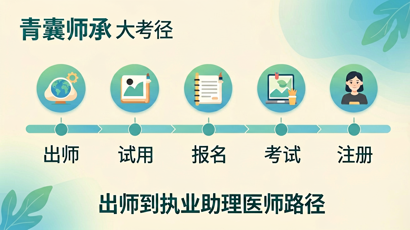 出师考核通过后从出师证到执业助理医师完整路径