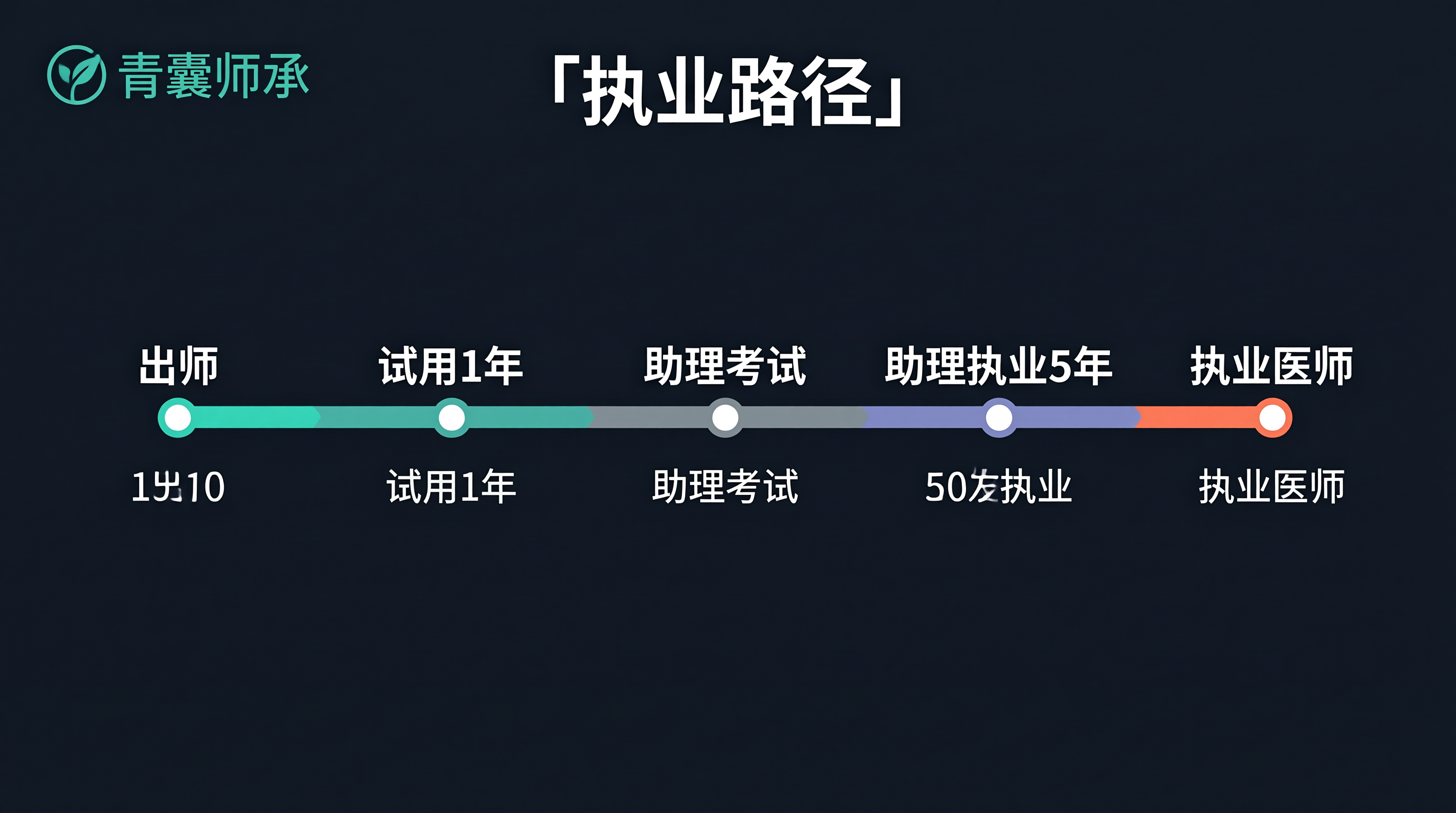 执业路径时间线