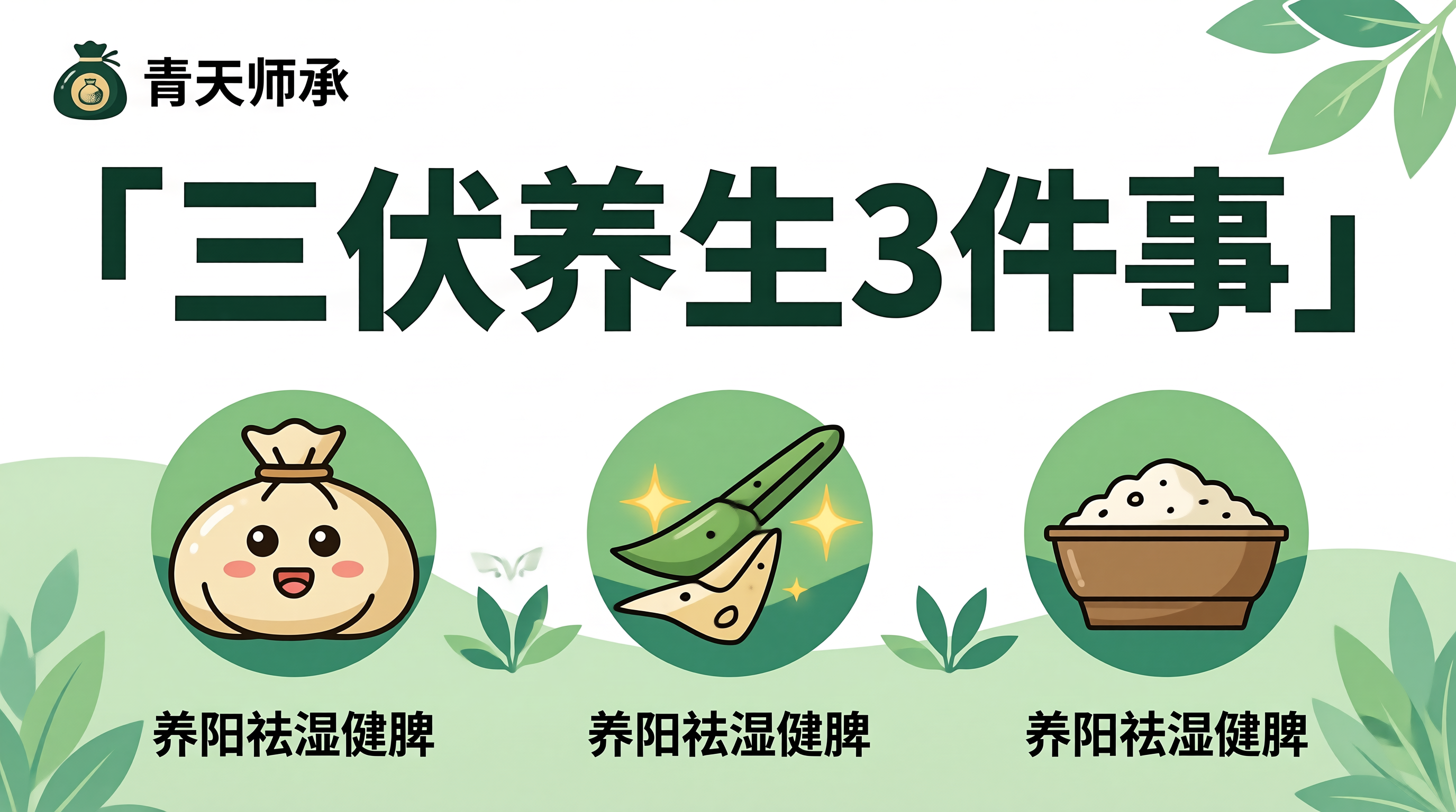 三伏天养阳气祛湿气