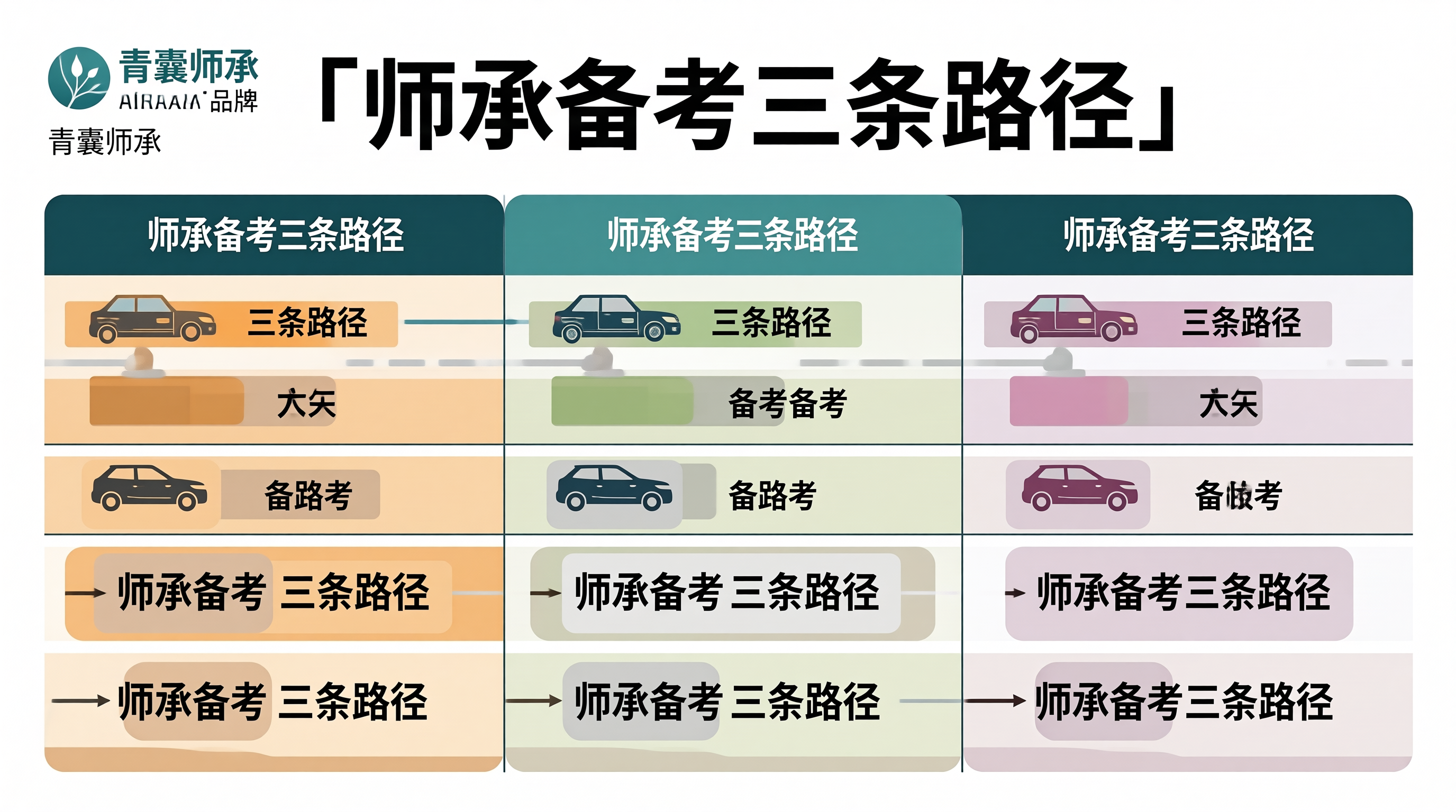 师承备考三条路径