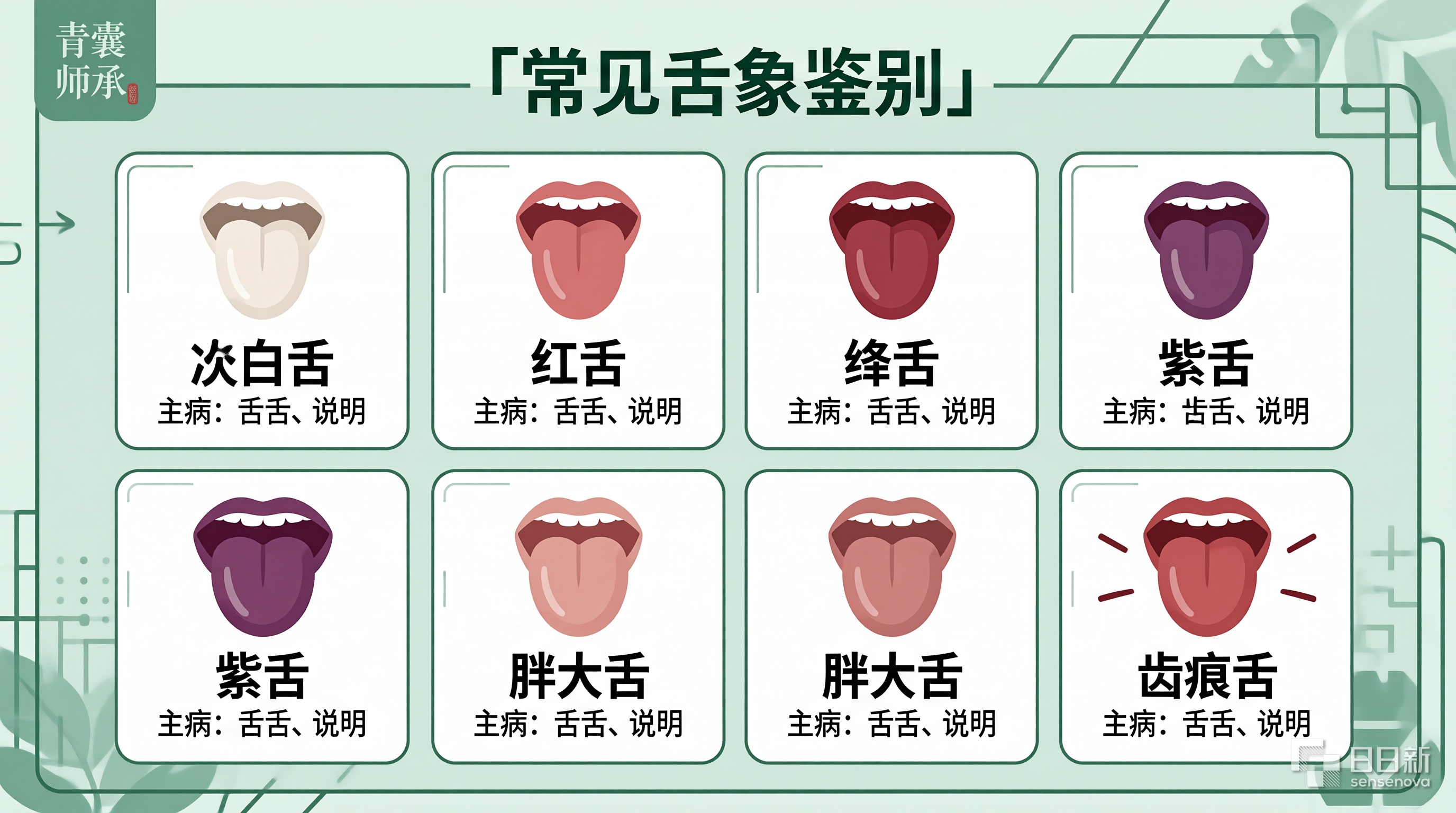 常见舌象鉴别