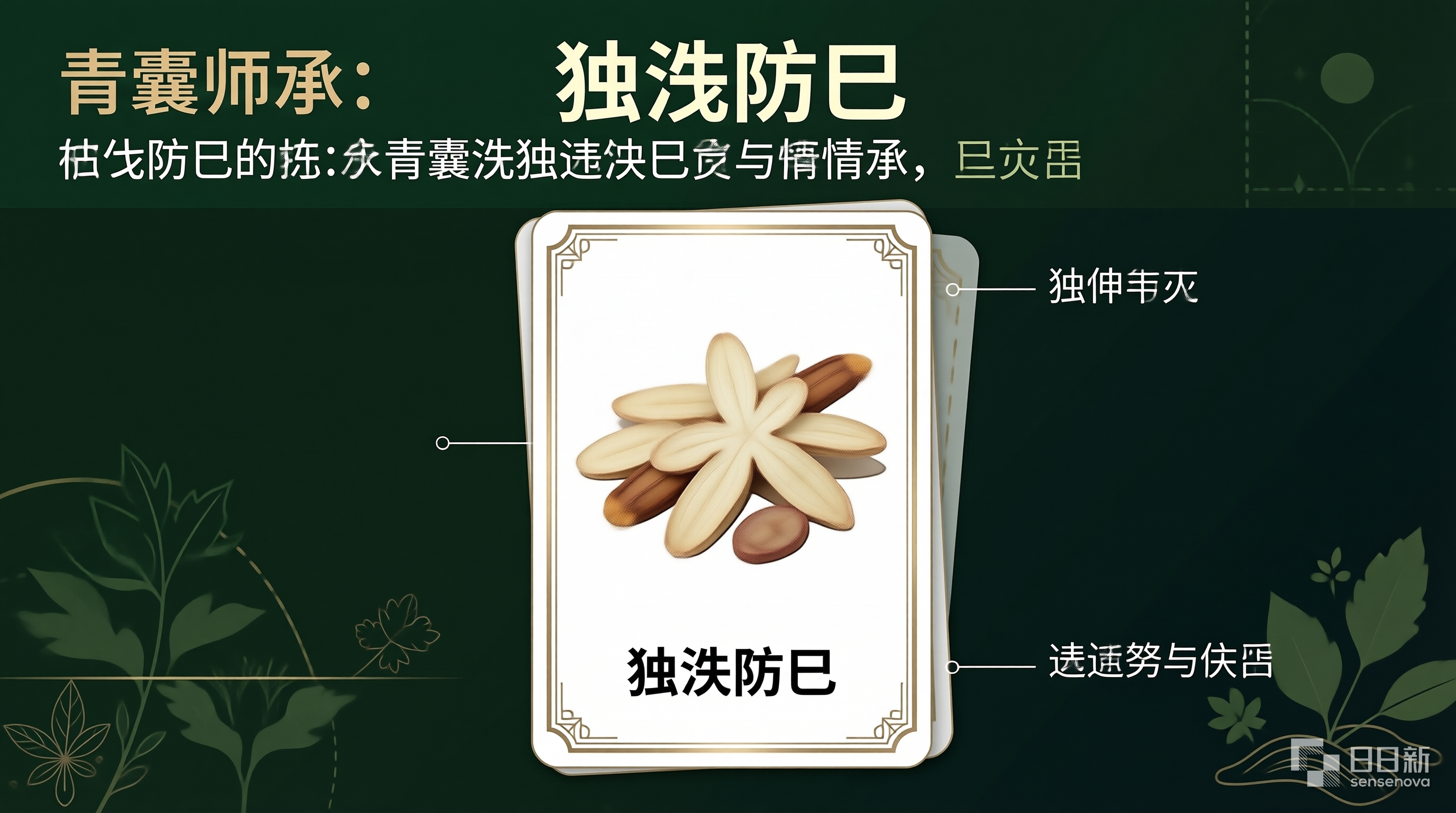 独活防己功效