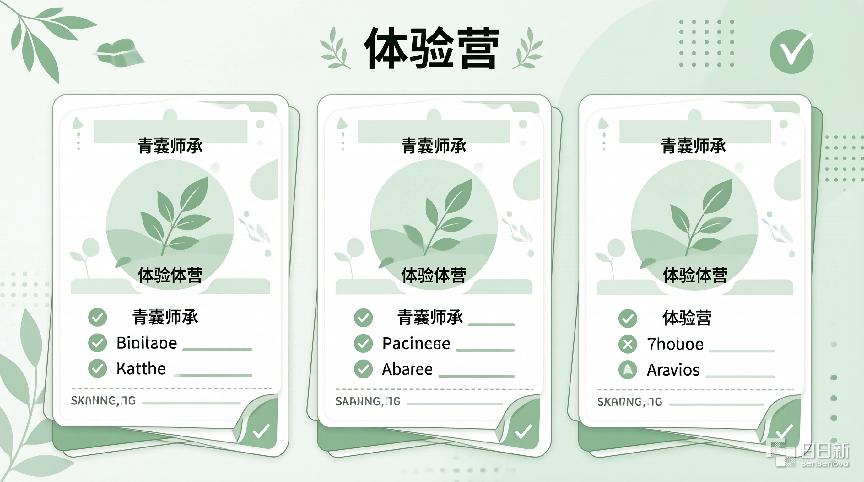 体验营与学手艺对比